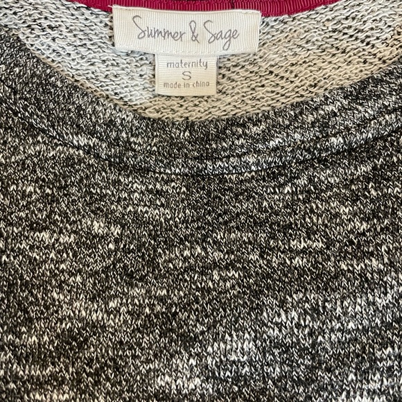 Summer & Sage gray maternity sweater - Picture 5 of 5
